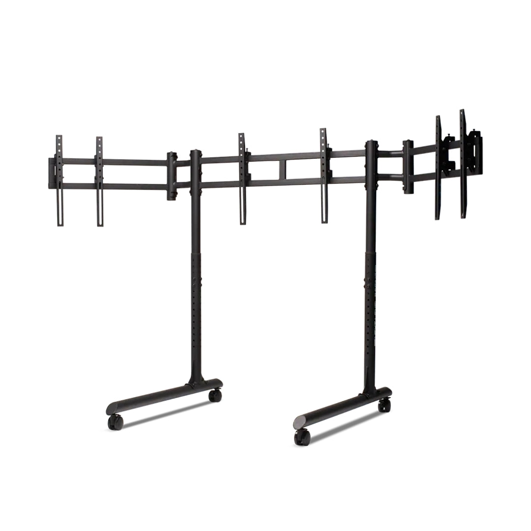 Next Level Racing Round Tube Freestanding Triple Monitor Stand