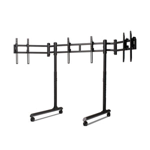 Next Level Racing Round Tube Freestanding Triple Monitor Stand