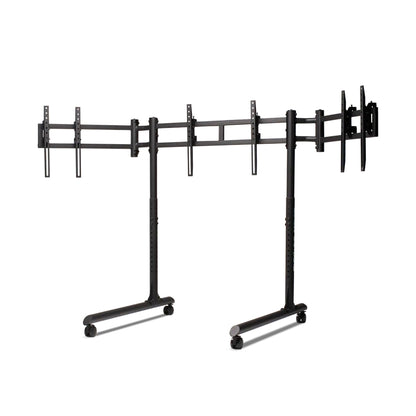 Next Level Racing Round Tube Freestanding Triple Monitor Stand