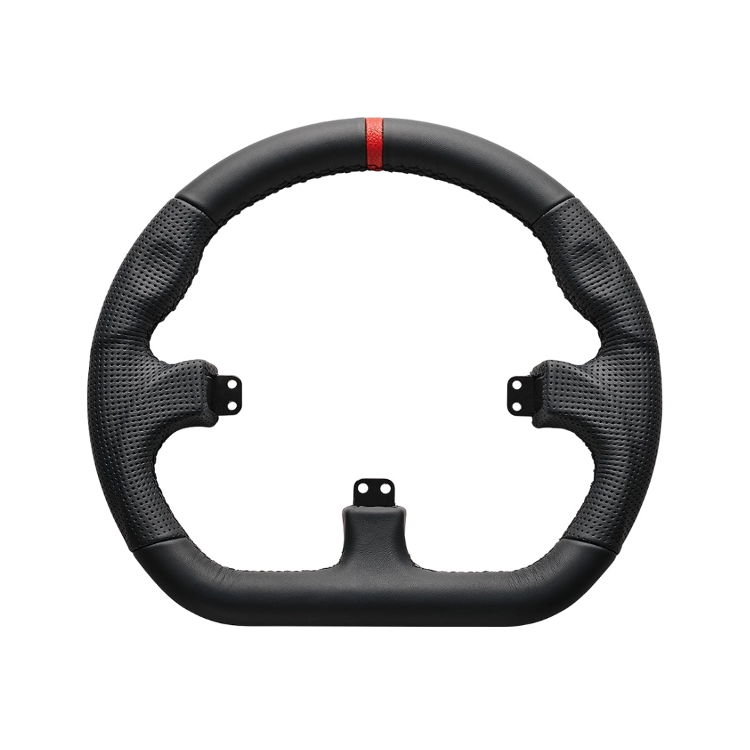 Asetek Closed D Black Leather Rim