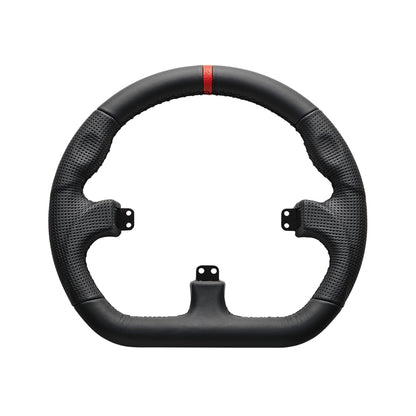 Asetek Closed D Black Leather Rim