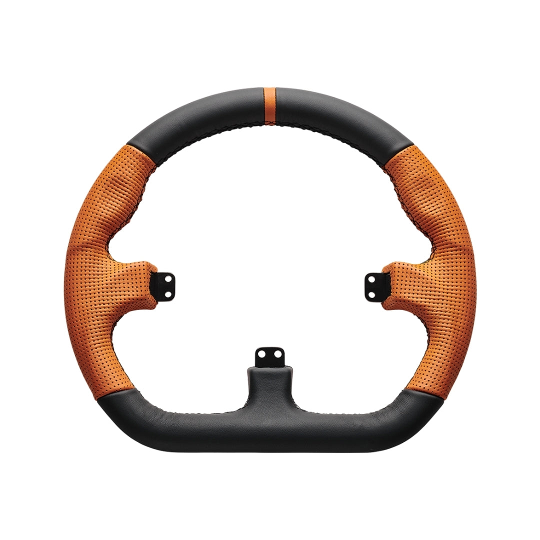 Asetek Closed D Orange Leather Rim