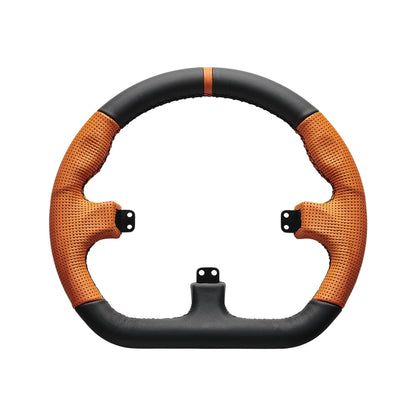 Asetek Closed D Orange Leather Rim